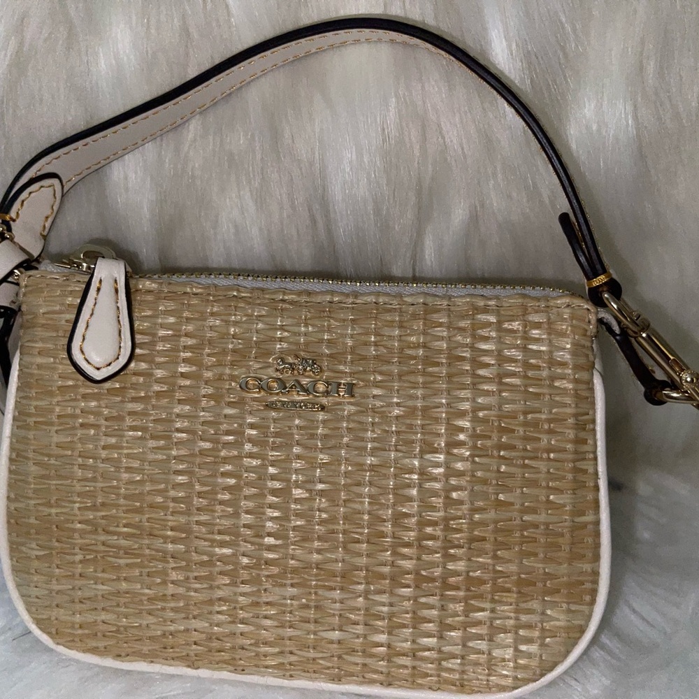Coach Beige Woven Women's Bag